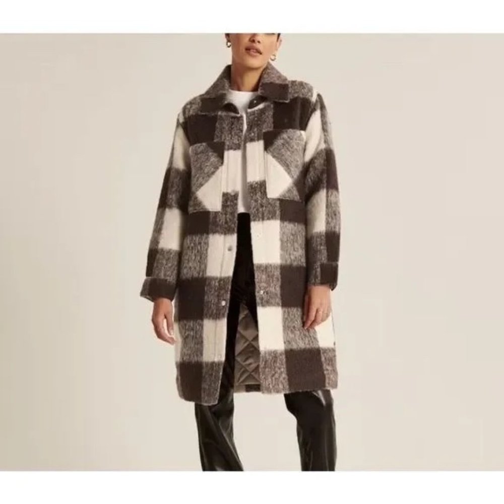 Abercrombie & Fitch | Wool-Blend Shirt Jacket | NWT